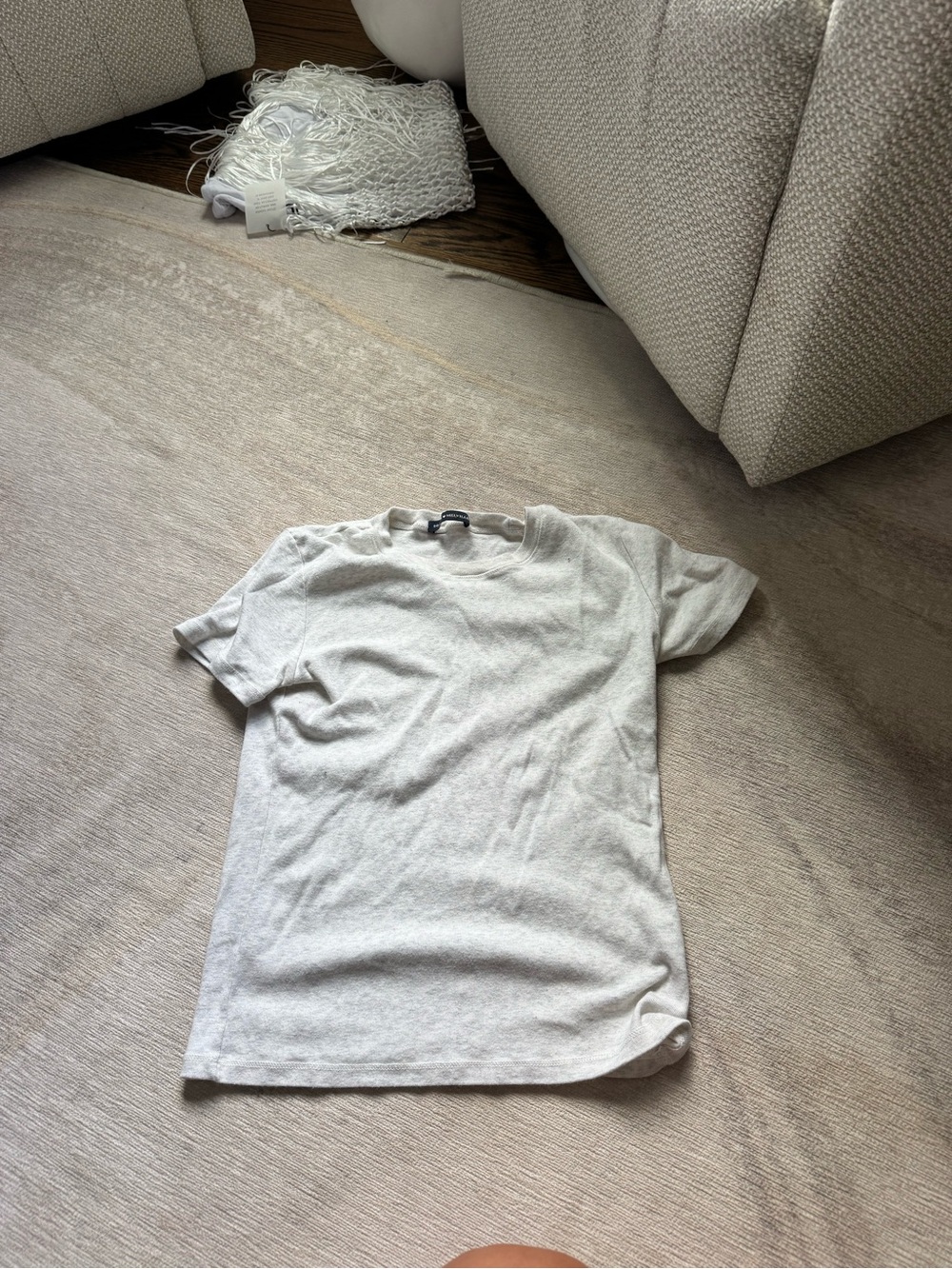 Brandy Melville Light heather oatmeal Short Sleeve Tee